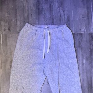 garage light grey cuffed sweatpants